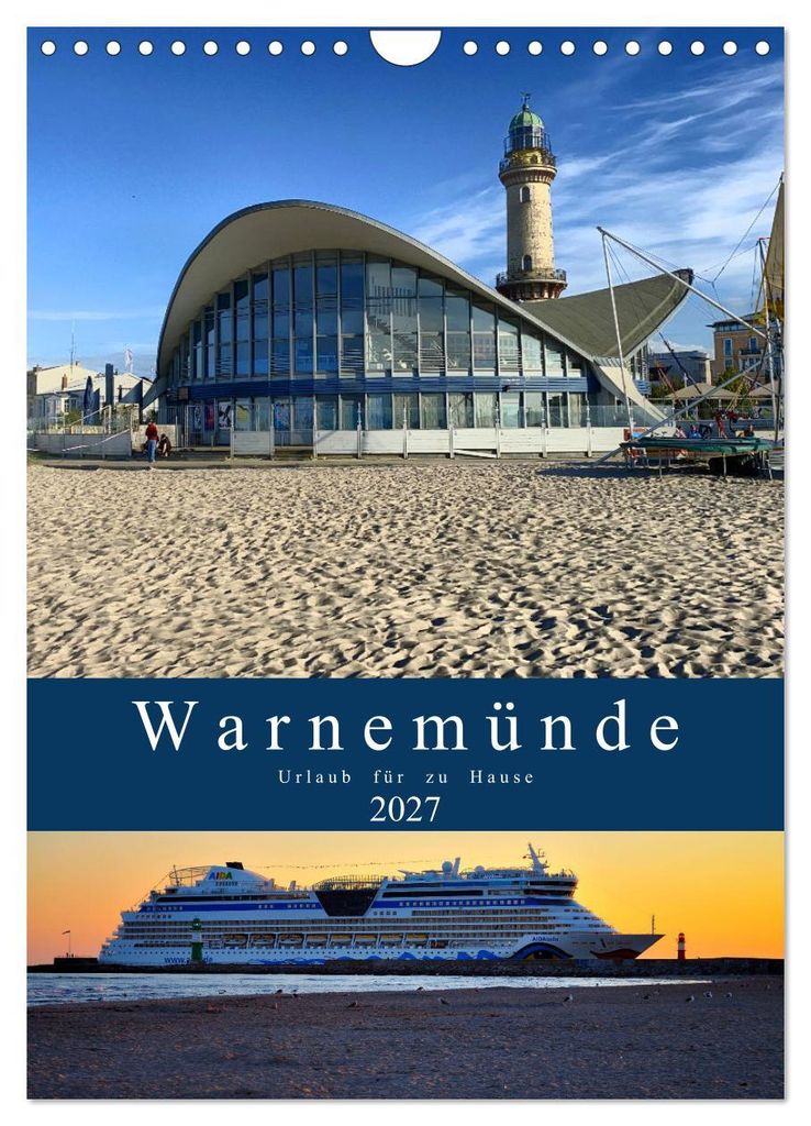 Warnemünde Urlaub für zu Hause (Wandkalender 2027 DIN A4 Produktbild 