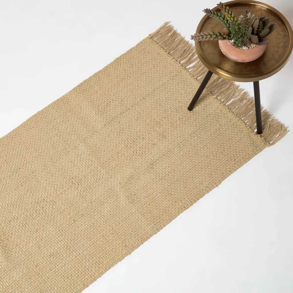 Tapis de couloir en jute 66x200 cm Zaphyr - Passage entrée et cuisine