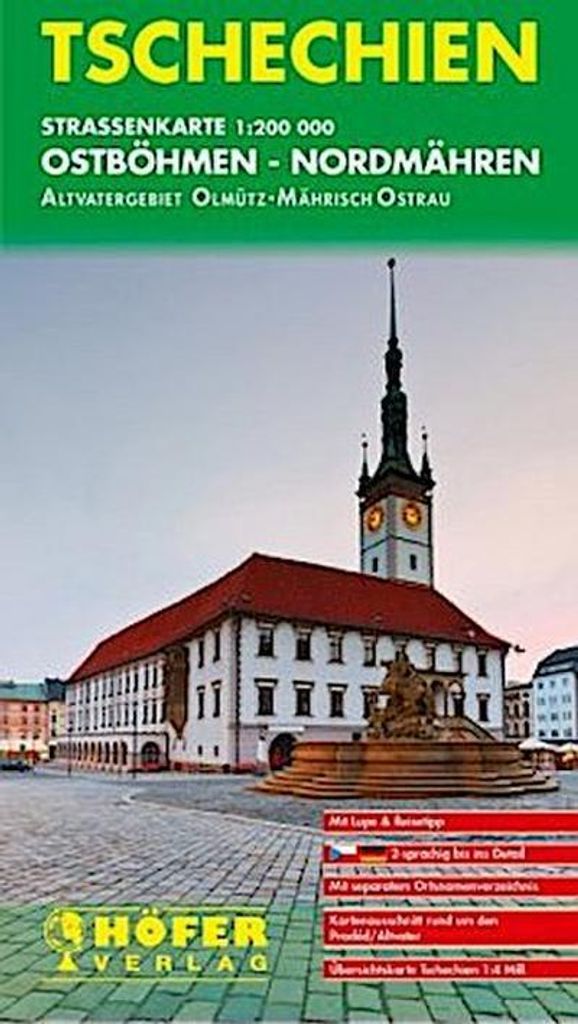 Höfer Tschechische Republik CS003 Ostböhmen - Nordmähren 1 : 200 000