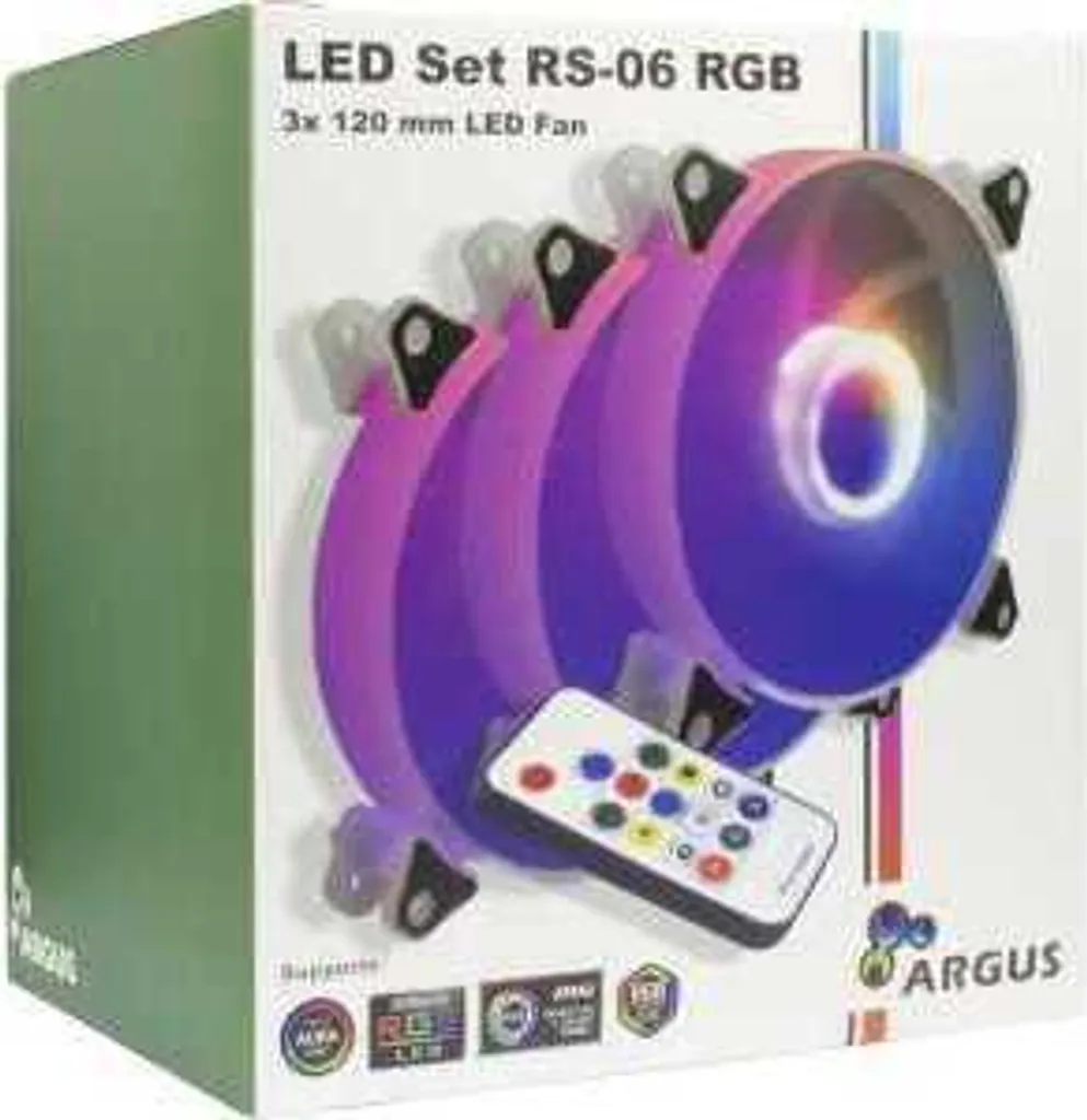 Solution Anti-Chauffe PC : Kit 3 Ventilateurs 120mm RGB Inter-Tech RS-06