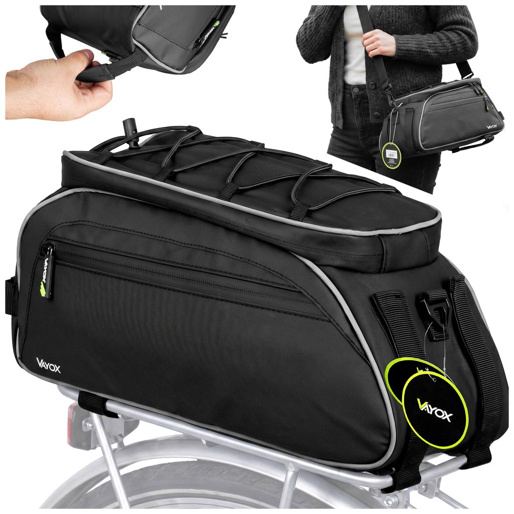 Vayox VA0448 Fahrradtasche für Fahrräder, 10 l, 30x16x16 cm Produktbild 