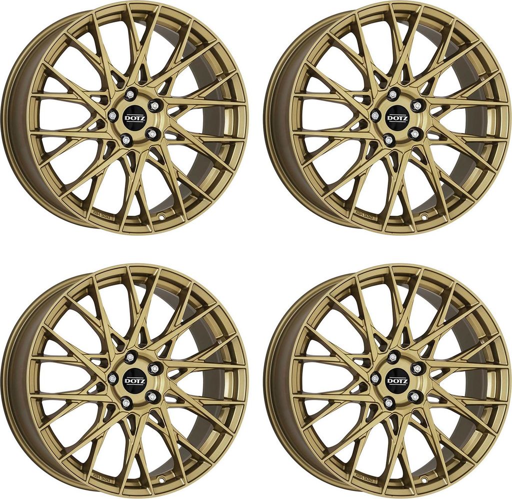 4 Felgen Dotz Fuji gold 8.0Jx18 5x112 für Cupra Ateca Leon