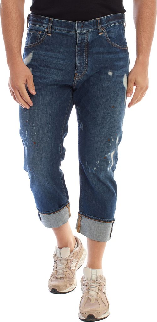 Emporio Armani Gerade Hose mit Saum 3Z1J09 Herren