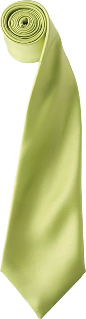 Premier Herren Satin-Krawatte, unifarben (2 Stück/Packung) RW6934 (Einheitsgröße) (Limette)
