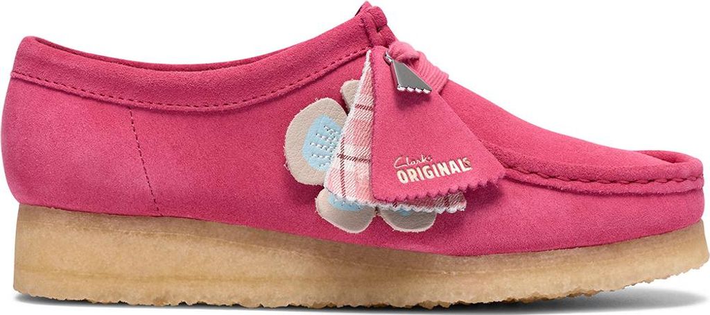 Clarks Wallabee 26186511 4, Schnürschuhe in Rose für Damen, Größe 39