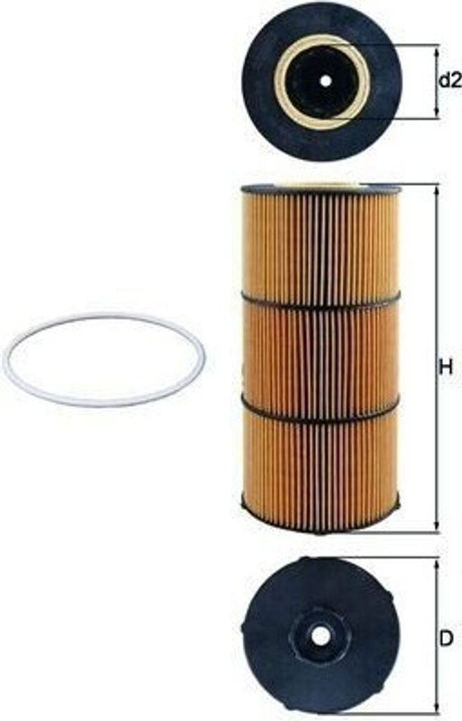 Ölfilter MAHLE OX 832D