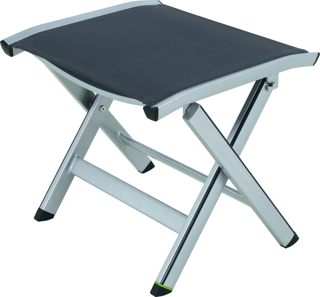 MWH Elements Hocker Aluminium/Textilene silber klappbar