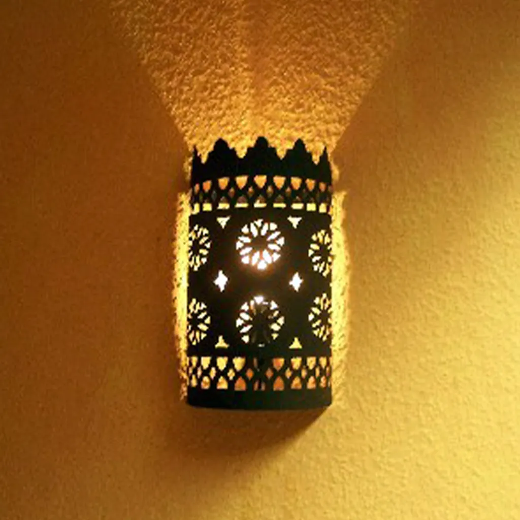 Lampada da parete orientale Lera H?30 cm | Metallo patinato lavorato a mano
