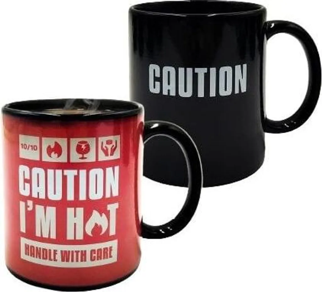 Tazza Termica Mad Monkey Caution I am Hot - Design Moderno 300ml