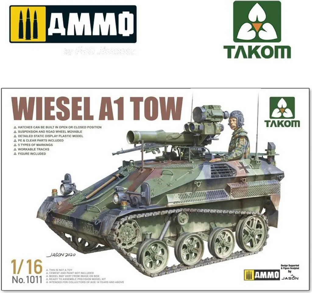 Maquette à Construire Wiesel A1 TOW Torro 1/16 Blindé Militaire Allemand
