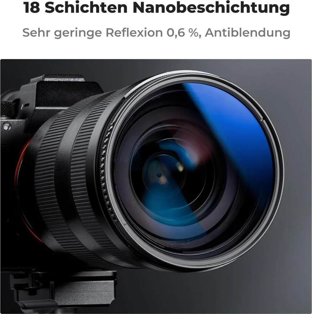 Filtro Polarizzatore 52mm K&F Concept CPL Slim + Kit Accessori - 5