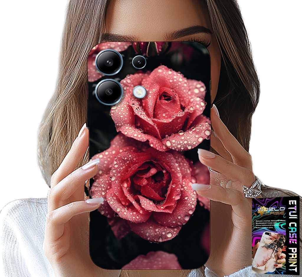 Gehäuse Für Xiaomi Note 13 Pro 4G - Schöne Rosa Rosen, Florale Muster, Gehäuse
