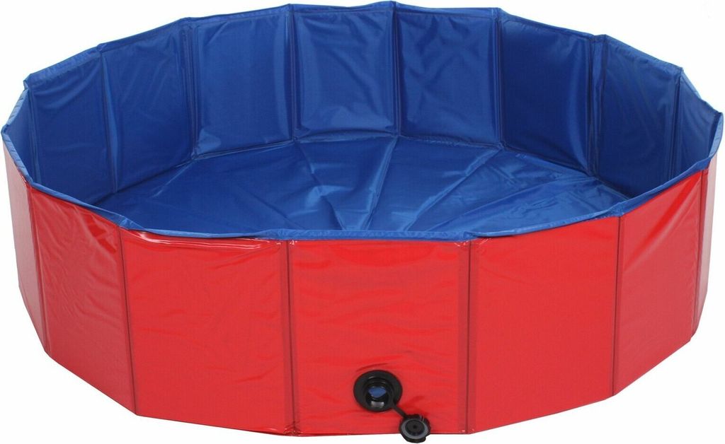Planschbecken für Hunde rot, 120 cm