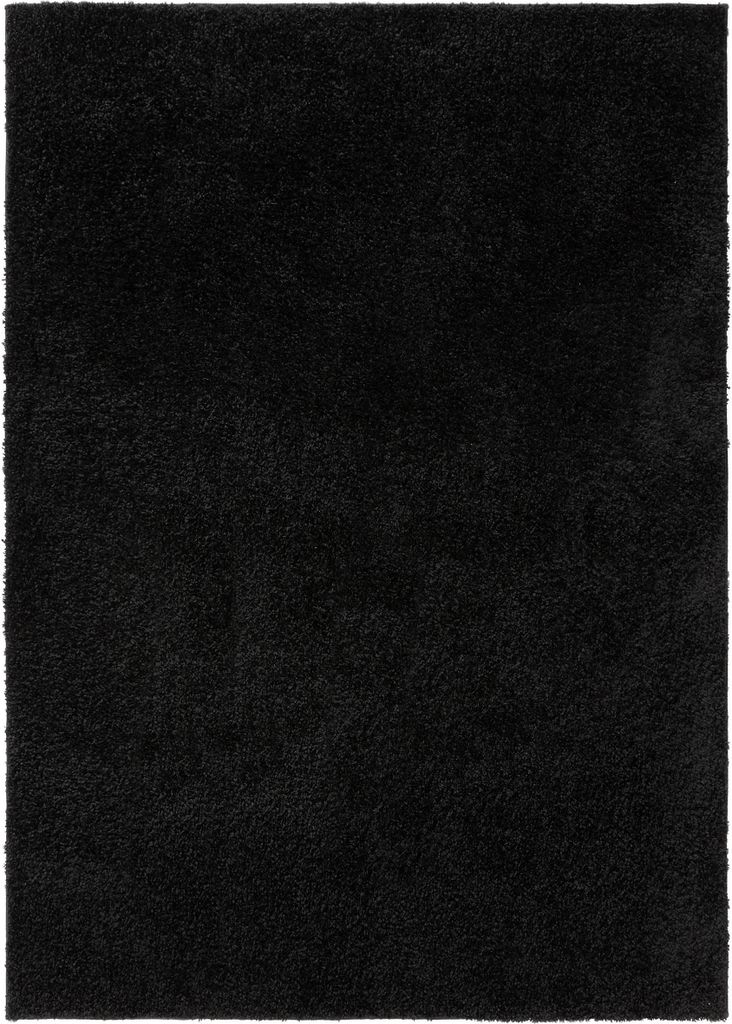 Interiyou Waschbarer Hochflorteppich Sofia Schwarz 200x290 cm