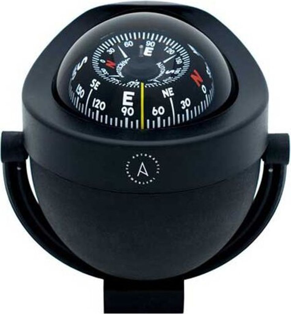 Autonautic Instrumental C12-002 Halterungsmontage Kompass Mit Konischer Karte Schwarz Schwarz One Size
