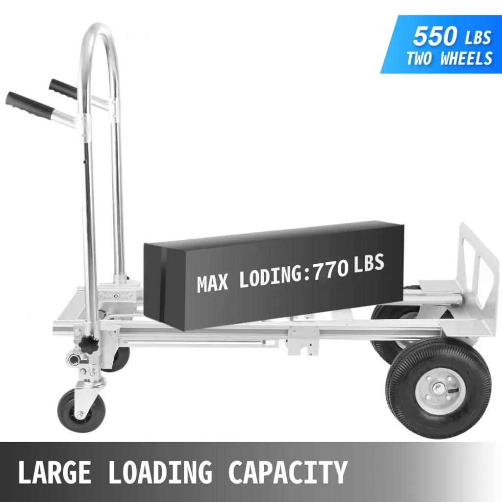 Diable pliable multi-usage et chariot de transport en alu pour coffre - 3
