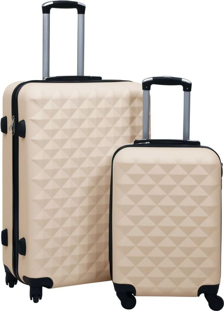 Hartschalen-Trolley-Set 2 Stk. Golden ABS Produktbild 