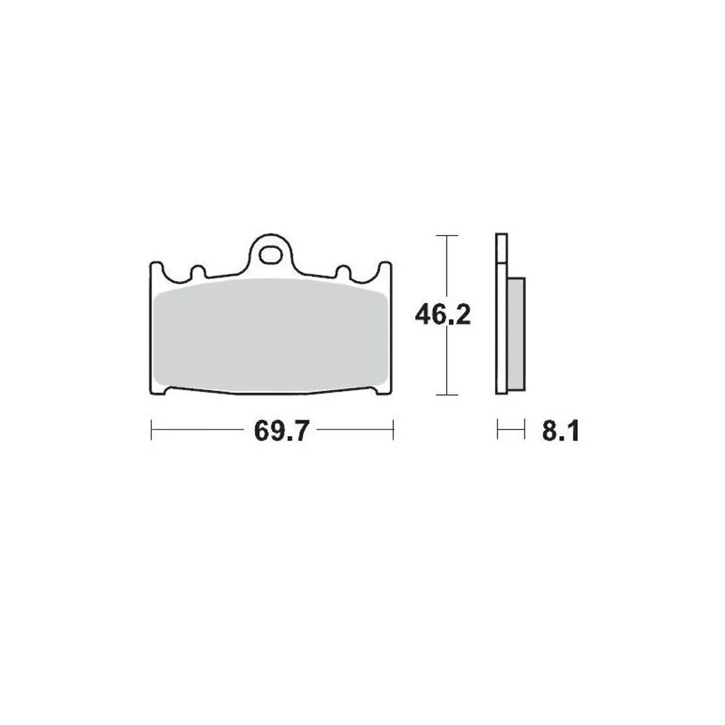 Plaquettes de frein Moto-Master Beta 099912 frittées métal noir