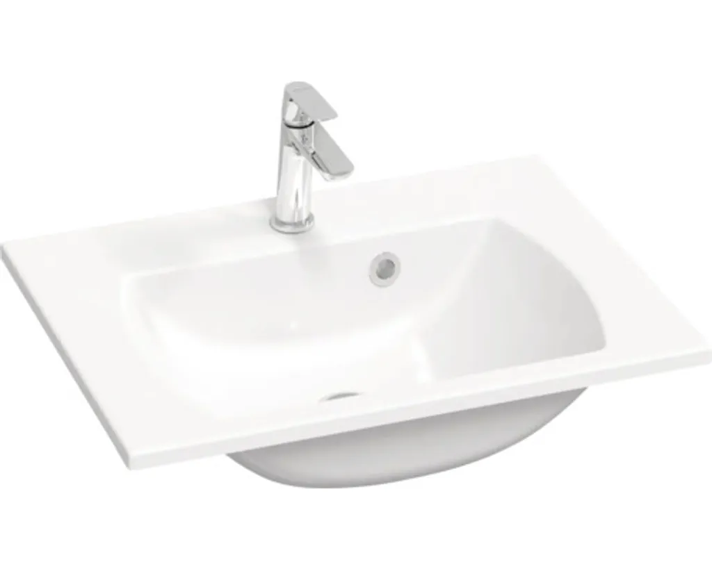 Lavabo design RAVAK Classic II blanc en marbre, format 600x155 mm pro