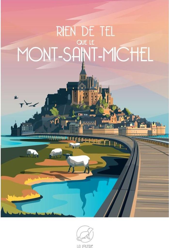 La Loutre Puzzle Mont-Saint-Michel 1000 Teile Puzzlespiel Image du produit 