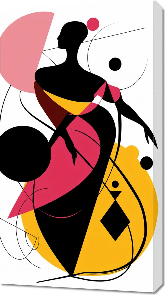 Quadro Donna Silhouette di Grazia 50x90 | Emozioni su Tela Moderno