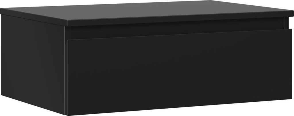 Mexen Orio Badezimmerschrank unter dem Waschbecken 70 cm mit Arbeitsplatte, 1 Schublade, schwarz matt - 91A10-07023-1-BFC71