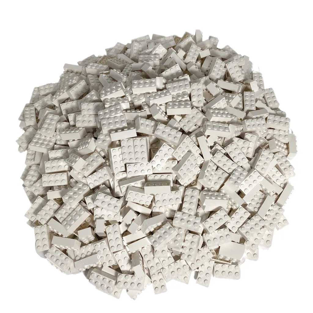 250 Weiße LEGO® Steine 2x4 Bausteine