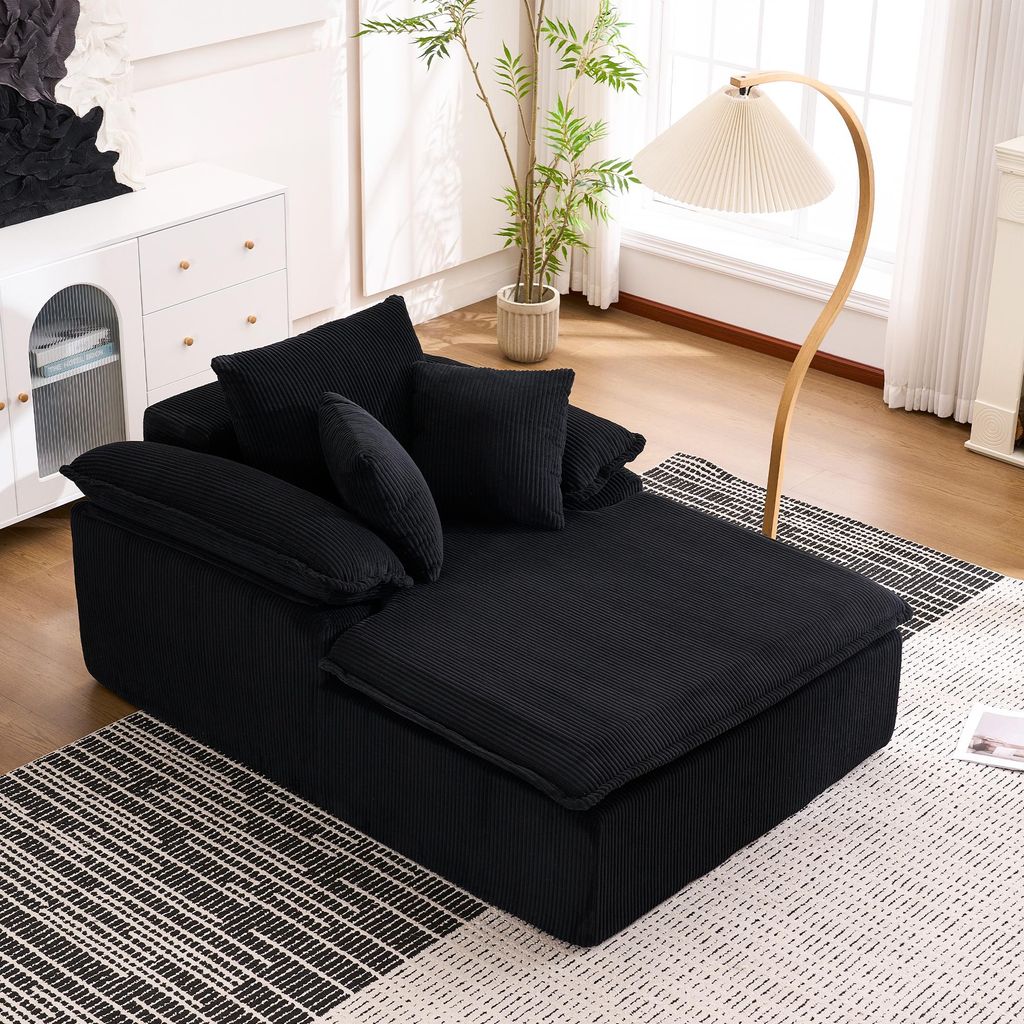 okwish Hohes Liegesofa Rahmenloses Sofa mit ergonomischem Produktbild 