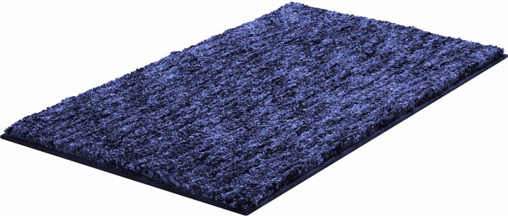Grund Badteppich MIRAGE - 100% Polyester POWERSOFT, Farbe:Blau, Größe:70x120 cm