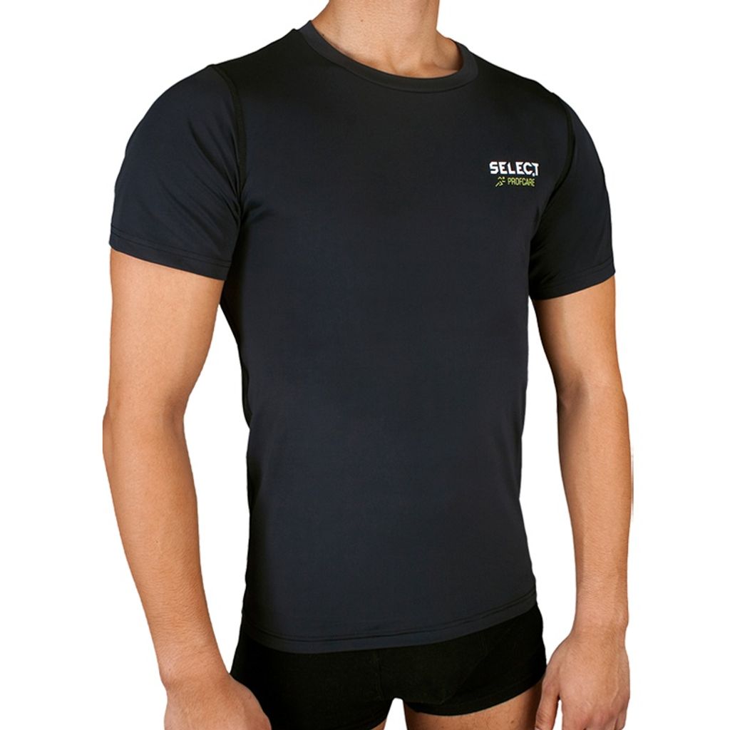 Select Kompressionsshirt Kurzarm schwarz, XXL, Herren