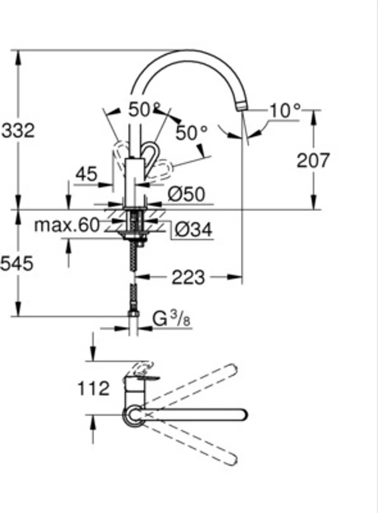 OFFERTA Grohe 31368001 Miscelatore Lavello BauLoop Cromo - Compra Ora - 12