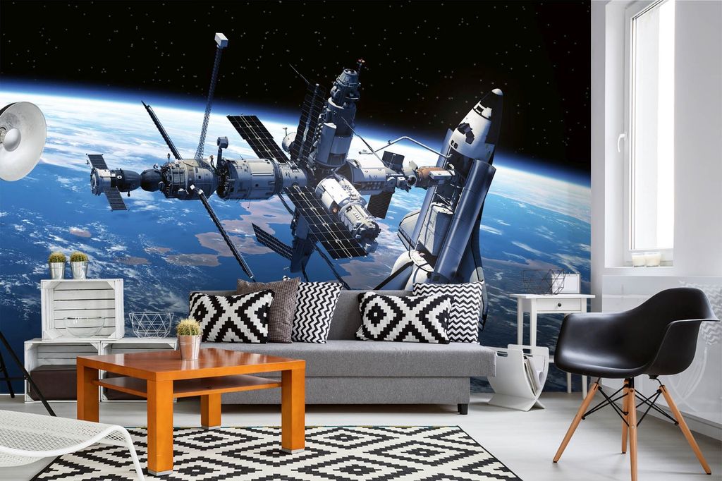 Vlies Fototapete SHUTTLE 375 x 250 cm (inkl. Kleister) - Vlies Tapete, Wandtapete, Wandbilder - Tapete für Wohnzimmer Schlafzimmer, Büro, Küche ...