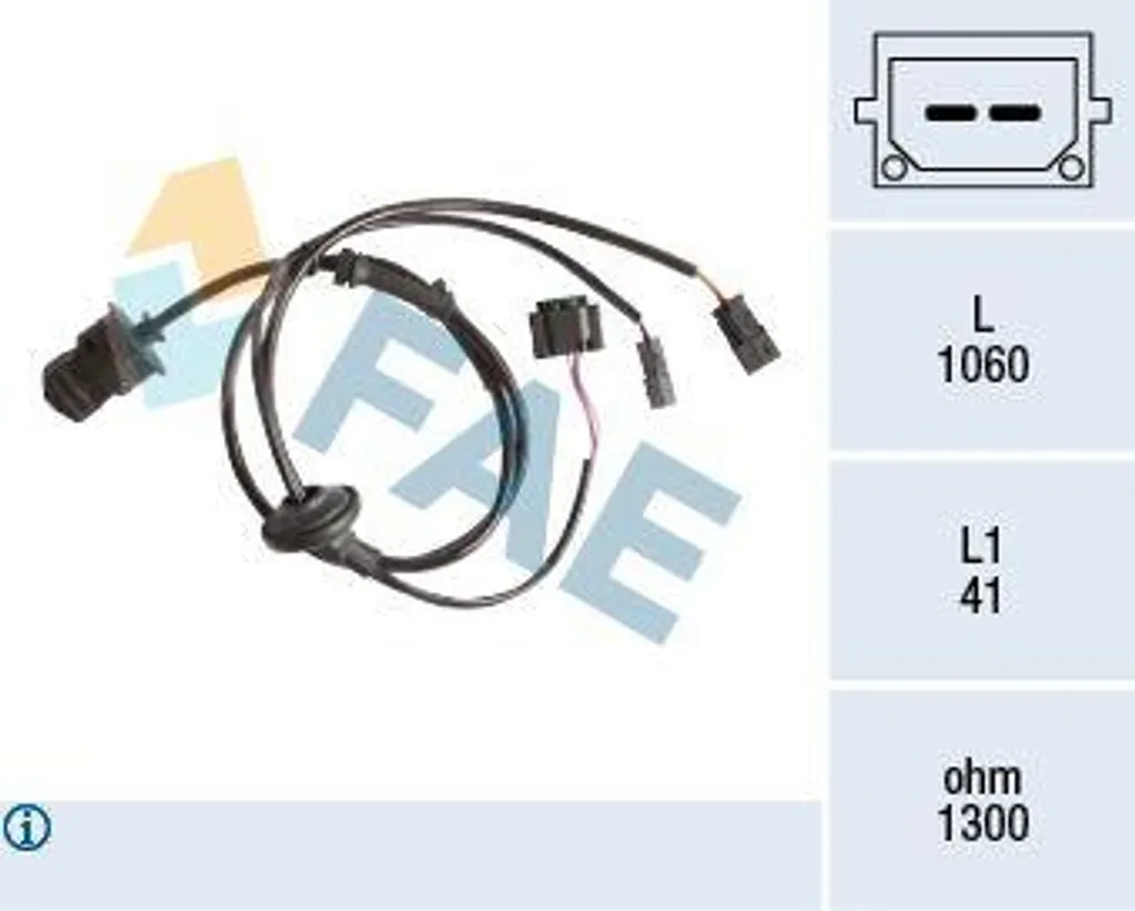 Capteur ABS de vitesse FAE 78209 pour VW Passat 3B et Skoda Superb Berline