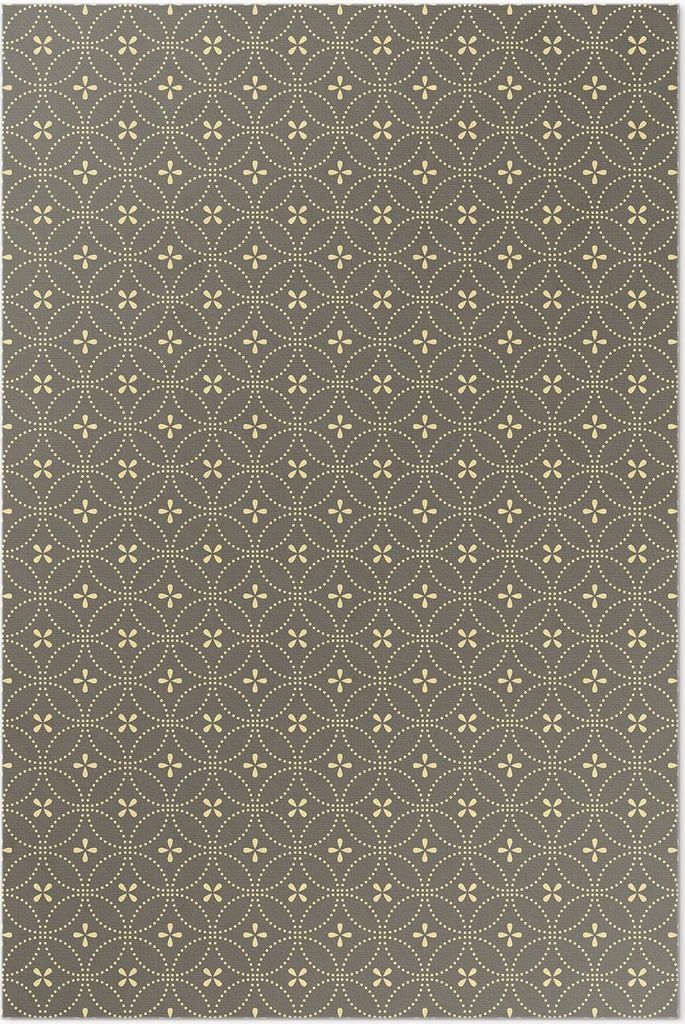 Modisches Muster aus stilvollen Kreisen – Vinyl Fußmatte – 140x210 cm – Rutschfest, Pflegeleicht & Langlebig