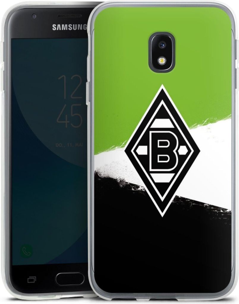 DeinDesign Handyhülle für Samsung Galaxy J3 Duos (2017) Silikon Hülle Case Smartphone Schutzhülle Borussia Mönchengladbach Offizielles Lizenzp...