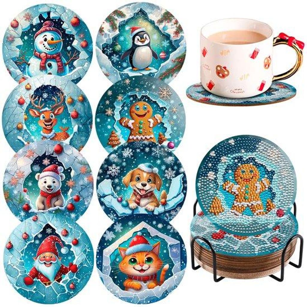 Vollständige, hochwertige Einbausätze für Edelstein-Zeichnen mit Träger, praktische, selbstgemachte Weihnachtsets für Anfänger, komplette, ru...