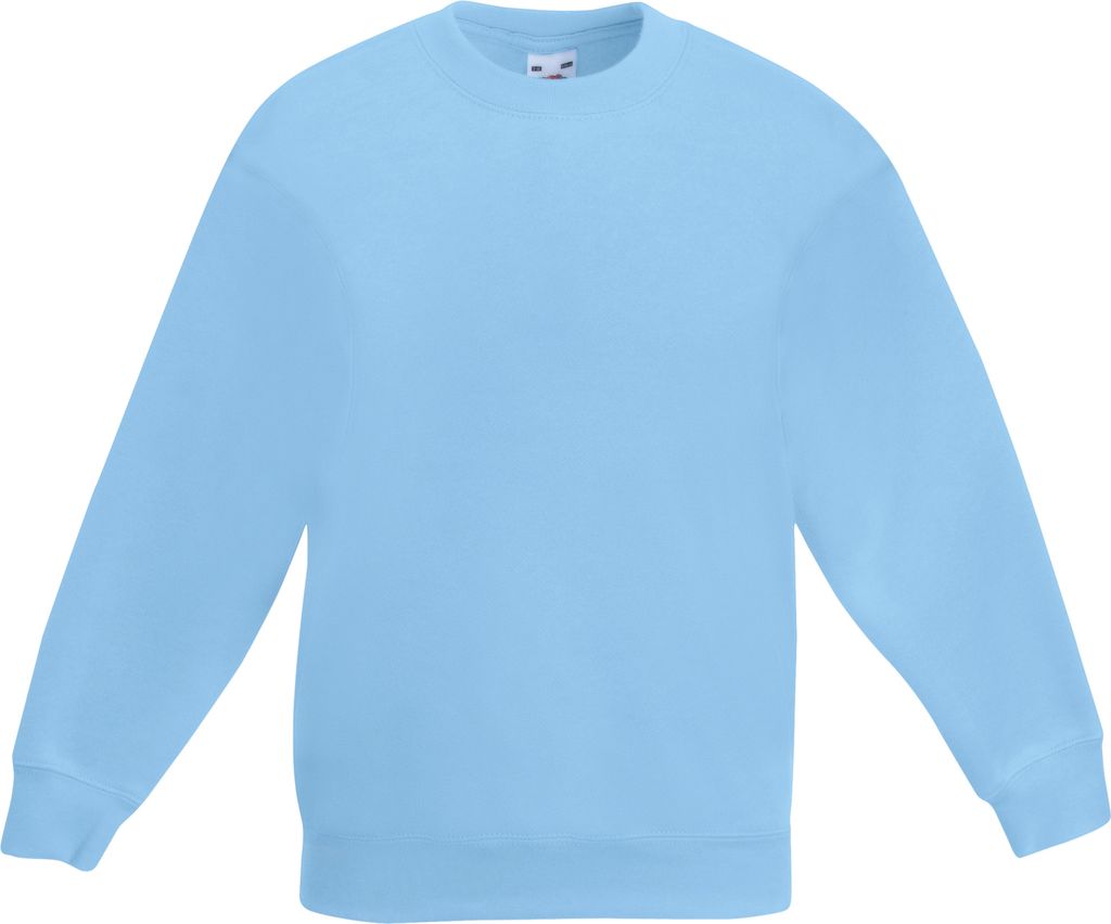 Fruit Of The Loom Kinder Pullover Klassik 80/20 RW3154 (3/4 Jahre) (Himmelblau)