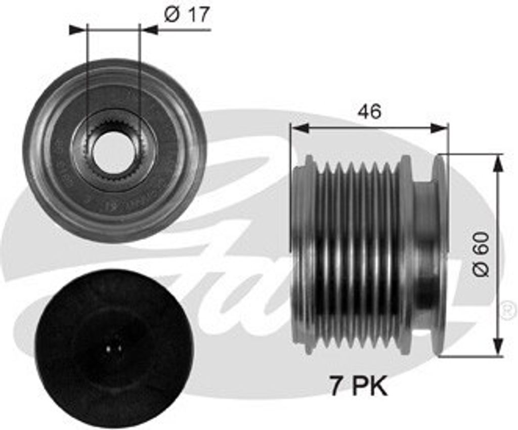 Gates | Generatorfreilauf DriveAlign (OAP7056) passend für Mercedes-Benz