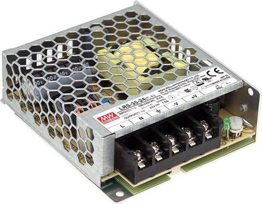 35-W-24-V-Netzteil über die Anschlussdose LRS-35-24