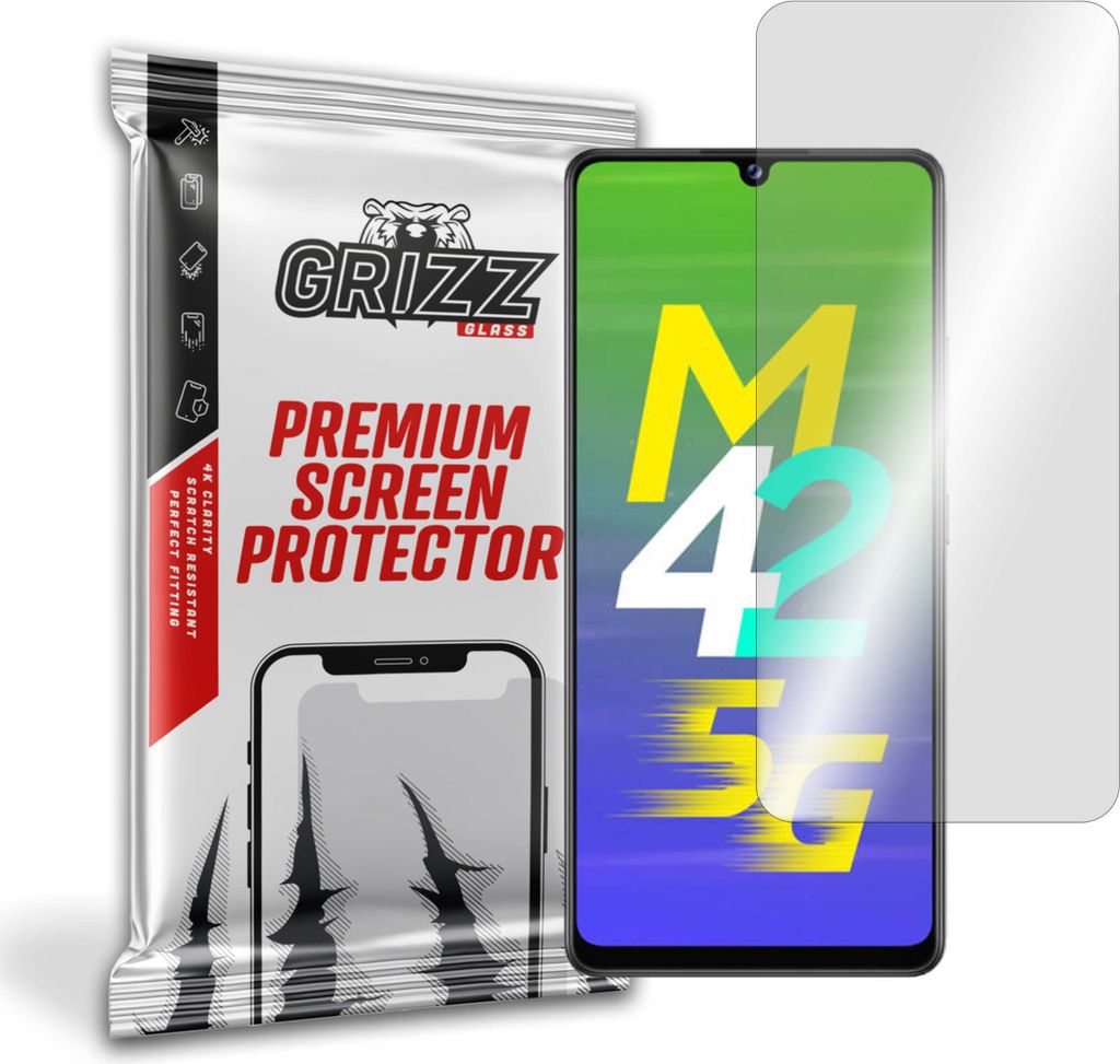 Hybriertes Glas GrizzGlass HybridGlass für Samsung Galaxy M42 5G