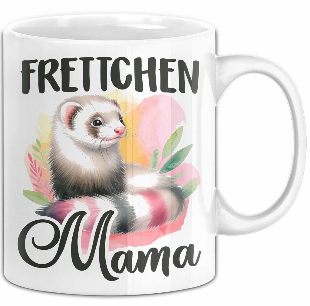 Frettchen Tasse Geschenk Frettchen Mama Geschenkidee Frettchen Besitzerin (Weiß)