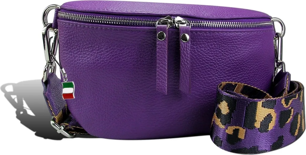 Florence Sac Bandoulière Violet Multicolore en Cuir D2OTF807V pour Femme
