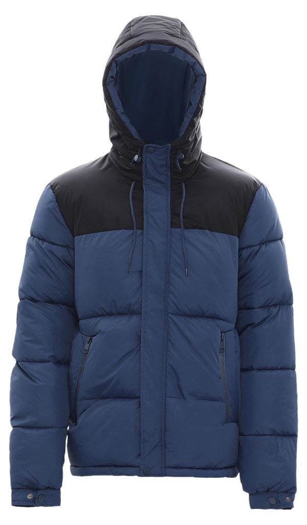 Jika herren wattierte steppjacke - dunkelblaugrun schwarz, Produktbild 