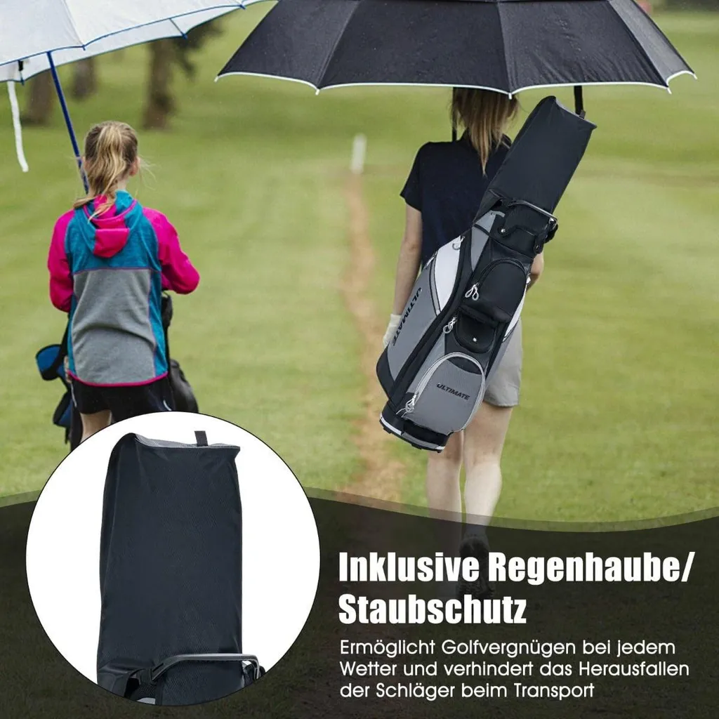 Sac de golf 14 compartiments avec protection étanche pour accessoires