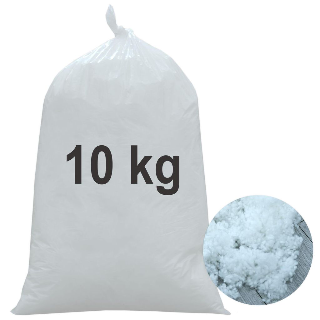 Füllwatte waschbar 10kg 500 Liter | Kissenfüllung Polyester Produktbild 