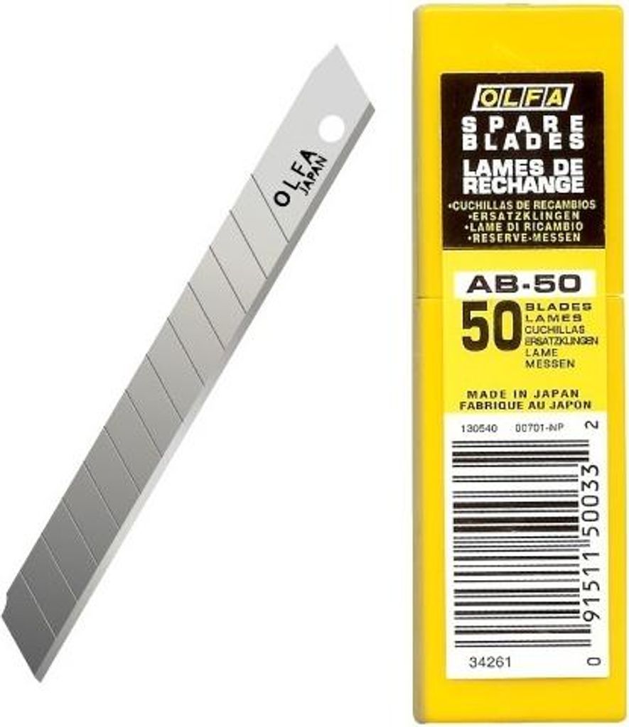 Olfa lame de rechange couteau sécable 9mm 50 pièces Image du produit 
