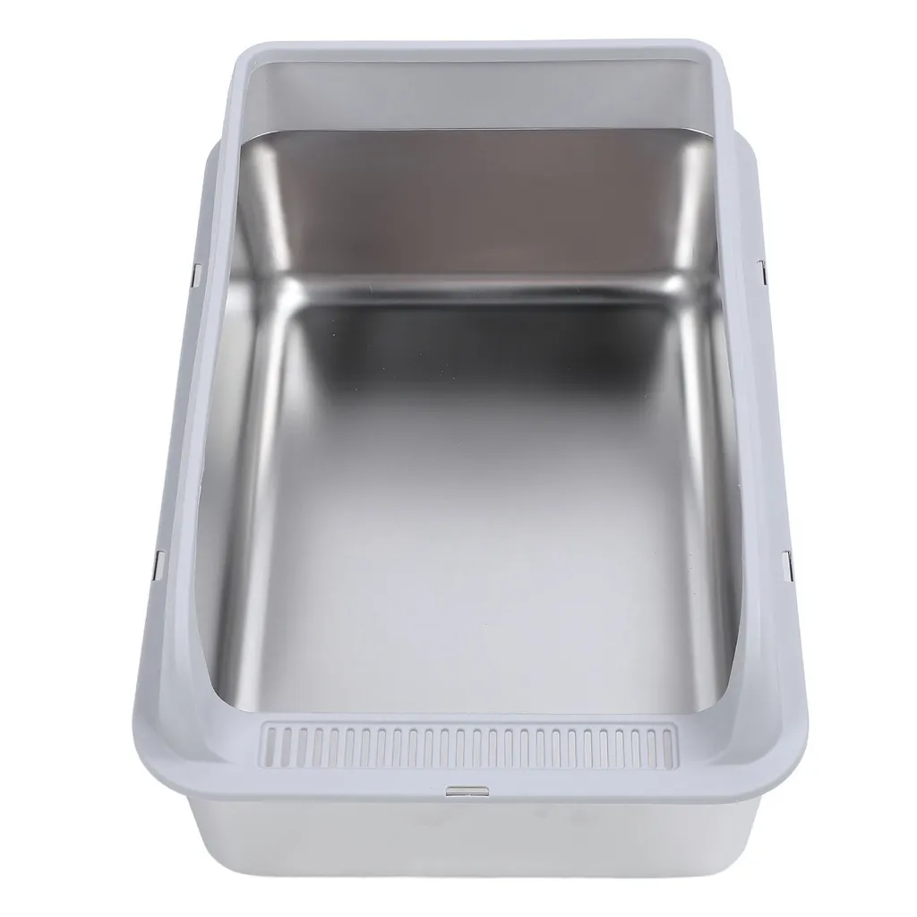 Lettiera Robusta in Acciaio Inox - Anti-Odore e Facile da Pulire 50cm