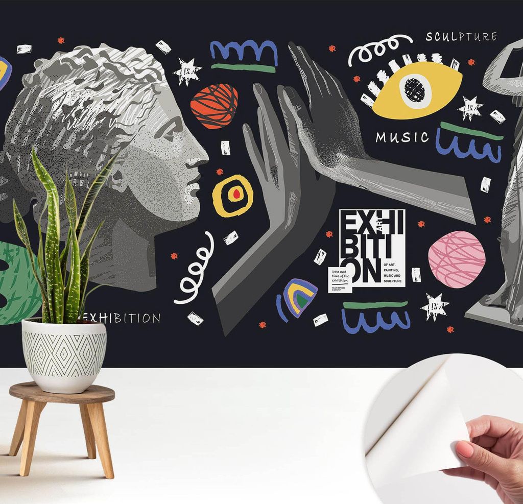 Fototapete selbstklebend - 208x146 cm - Tapete - Wandtapete - Wandbilder - Klebefolie - Dekofolie - Tapete Folie - Wand - Dekoration - Wohnzimmer -...