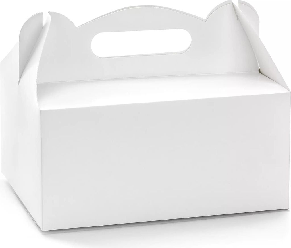 Tortenschachtel mit Griff 19x14x9cm für Torten Kuchen 10er Produktbild 