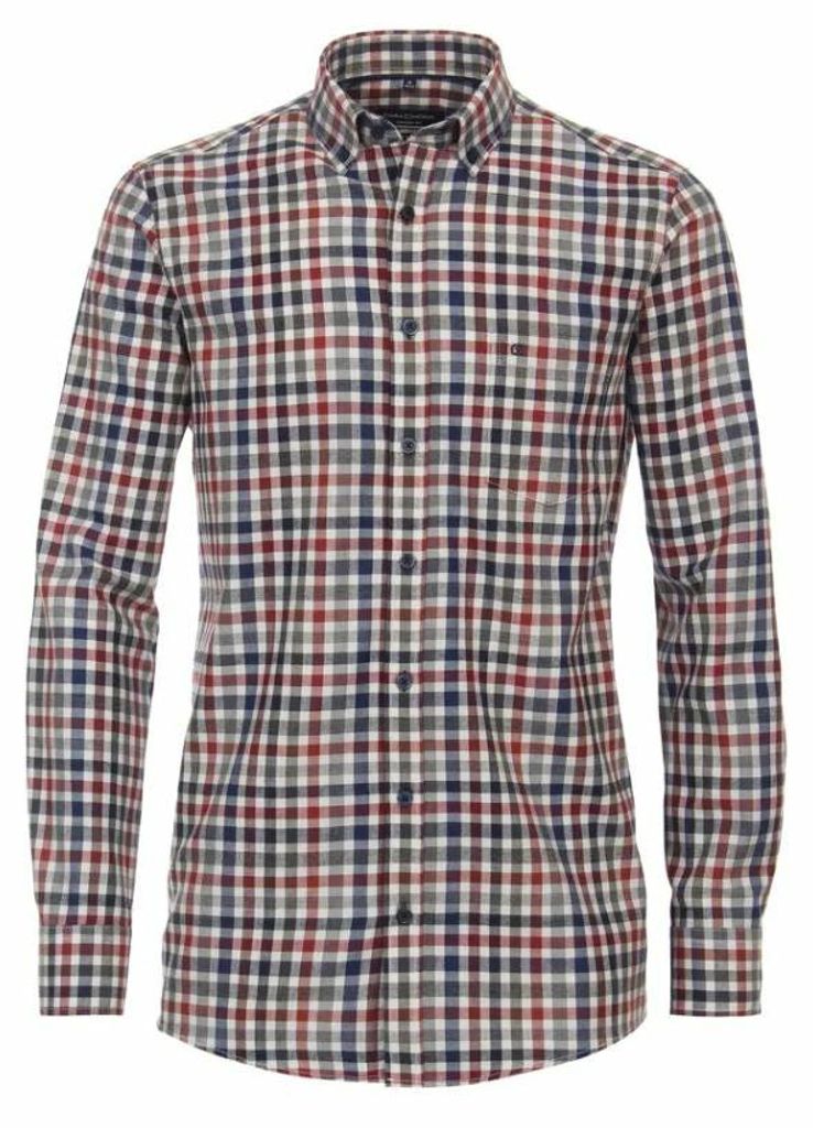 Casa Moda Knopfleisten Langarmshirt für Herren